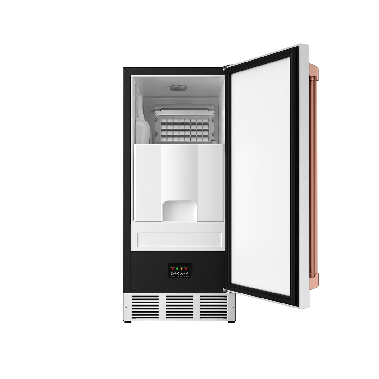 15 Inch Undercounter Built-in/freestanding Ice Maker In Stainless Steel/rose Gold Gordon Ramsay Series