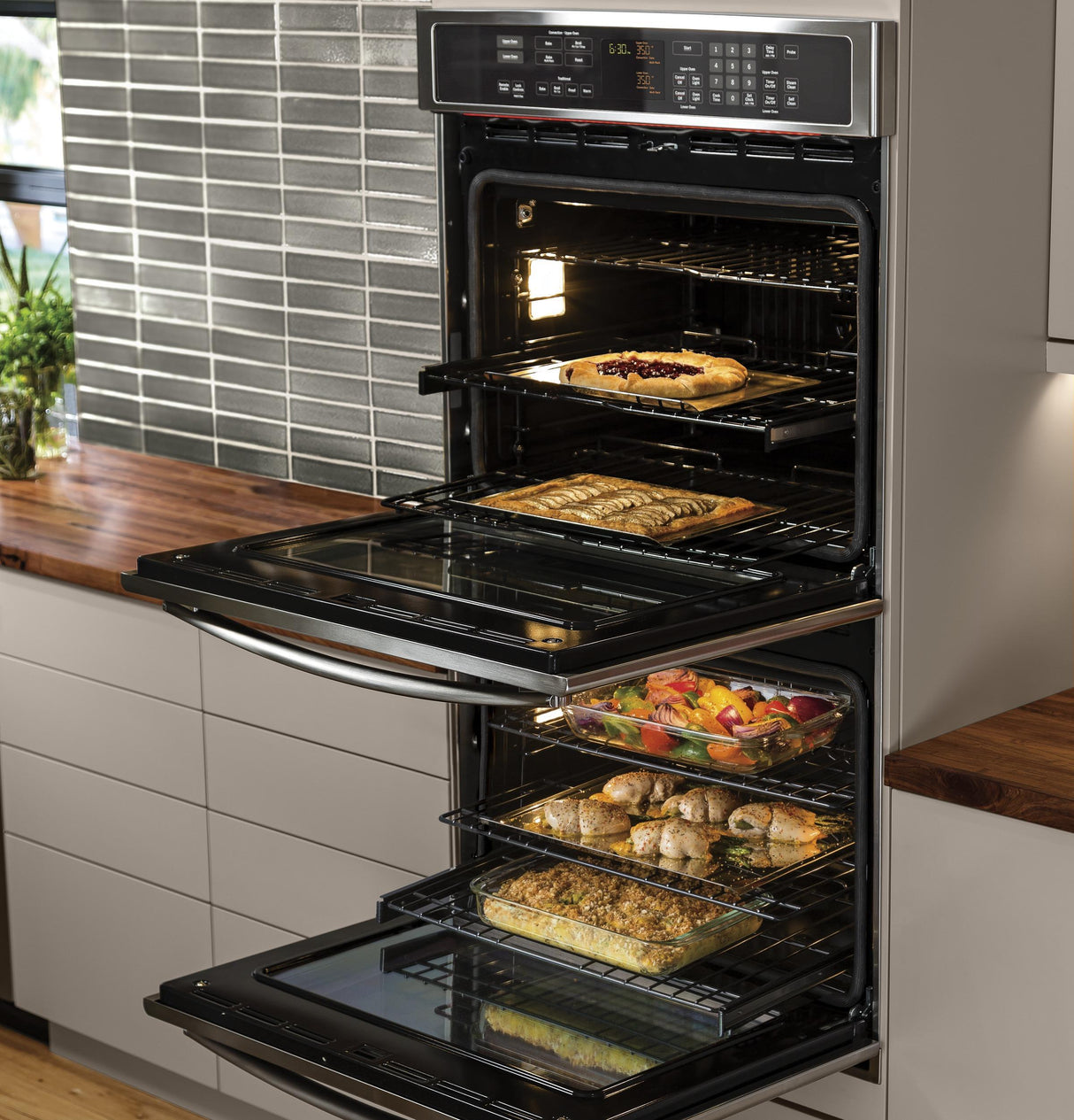 GE Profile™ Series 30" Built-In Double Convection Wall Oven