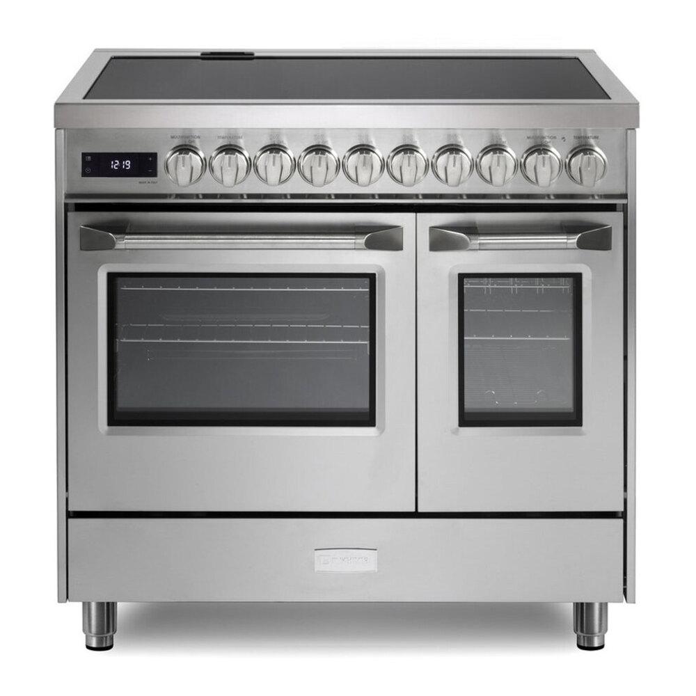 Verona VUFSIE365DSS 36 inch Ultima Collection Double Oven Induction Range with 5 Elements, 4.1 cu. ft. Oven Total Capacity