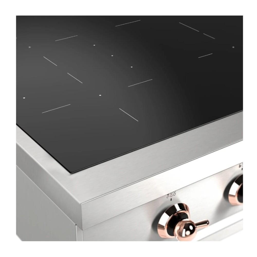 ILVE UHCPI366NSSP Nostalgie II 36 inch Built-In Induction Rangetop with 6 Elements (Copper)