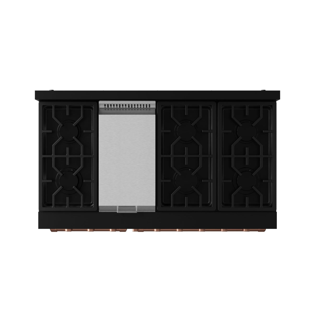 48 Inch Professional Gas Range With Tilt Panel Touch Control In Black/rose Gold Gordon Ramsay Series
