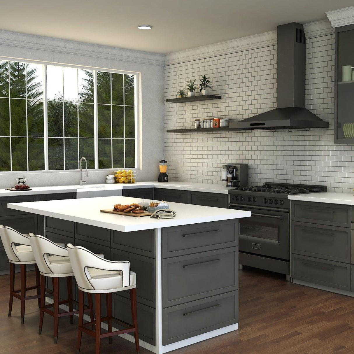 ZLINE Apollo Kitchen Faucet in Brushed Nickel (APL-KF-BN)