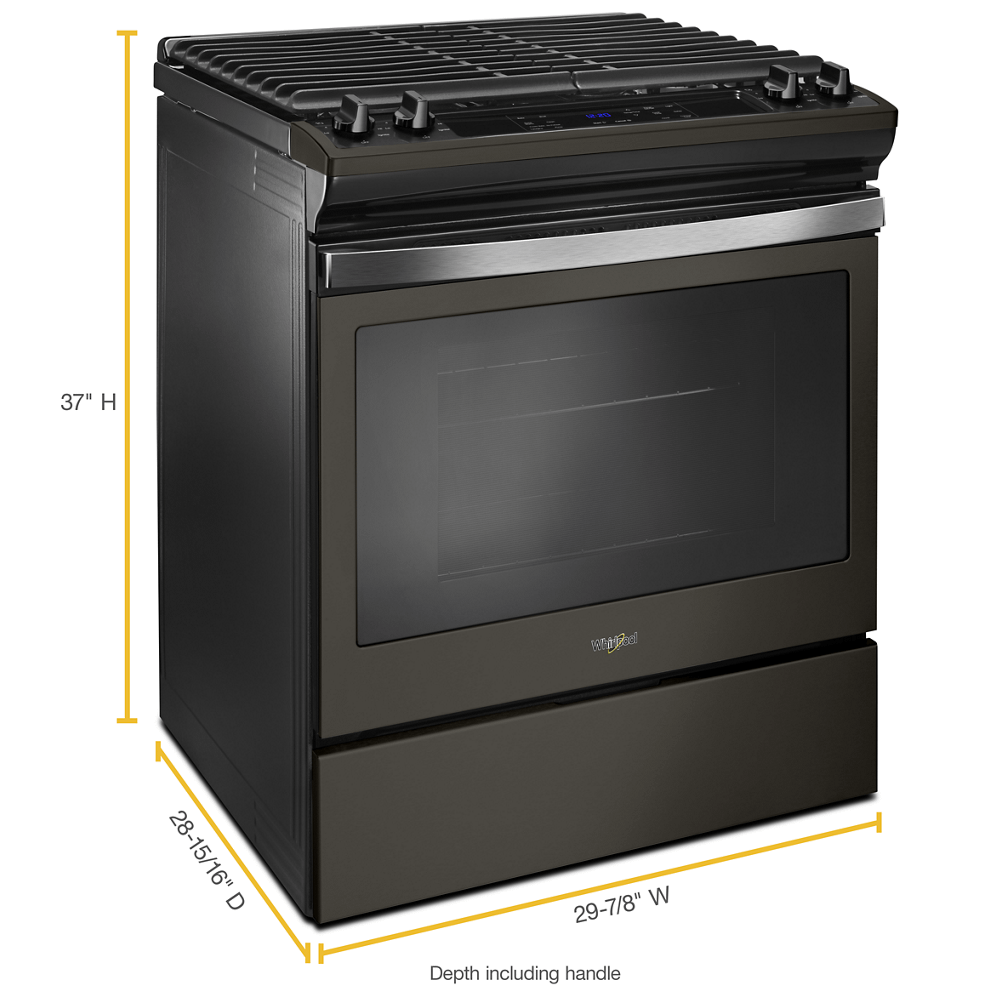 5.0 cu. ft. Front Control Gas Range with Cast-Iron Grates