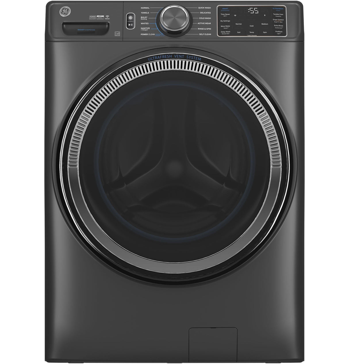GE® ENERGY STAR® 5.0 cu. ft. Capacity Smart Front Load Steam Washer with SmartDispense™ UltraFresh Vent System with OdorBlock™ and Steam