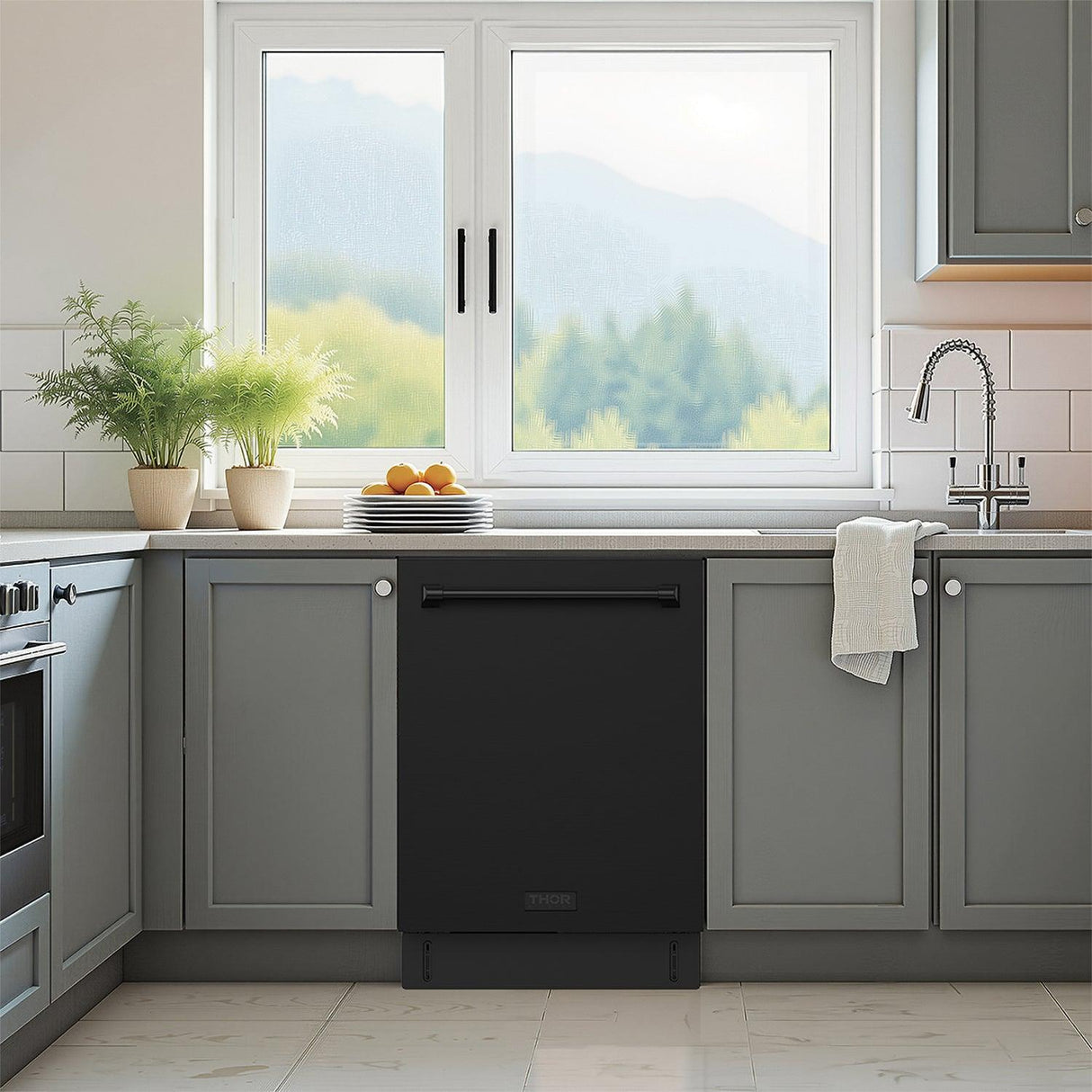 24 Inch Top Control Built-in Dishwasher In Black