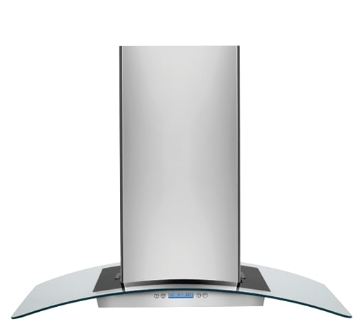 Electrolux 36'' Glass and Stainless Canopy Island-Mount Hood