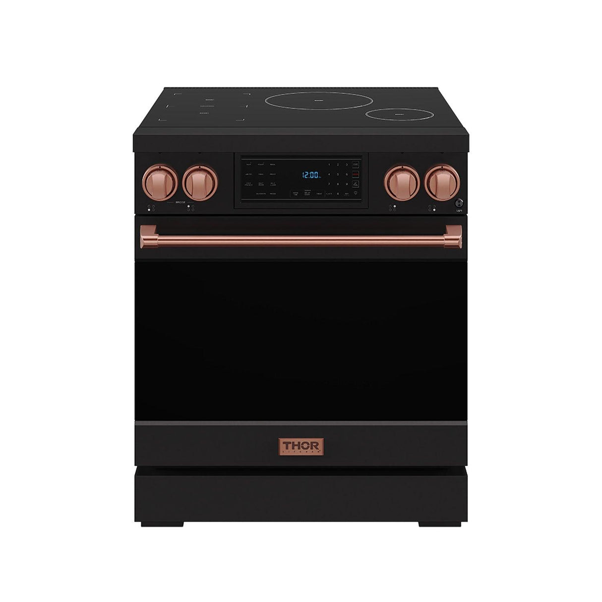 30 Inch Professional Induction Range With Tilt Panel Touch Control In Black and Rose Gold Gordon Ramsay Series