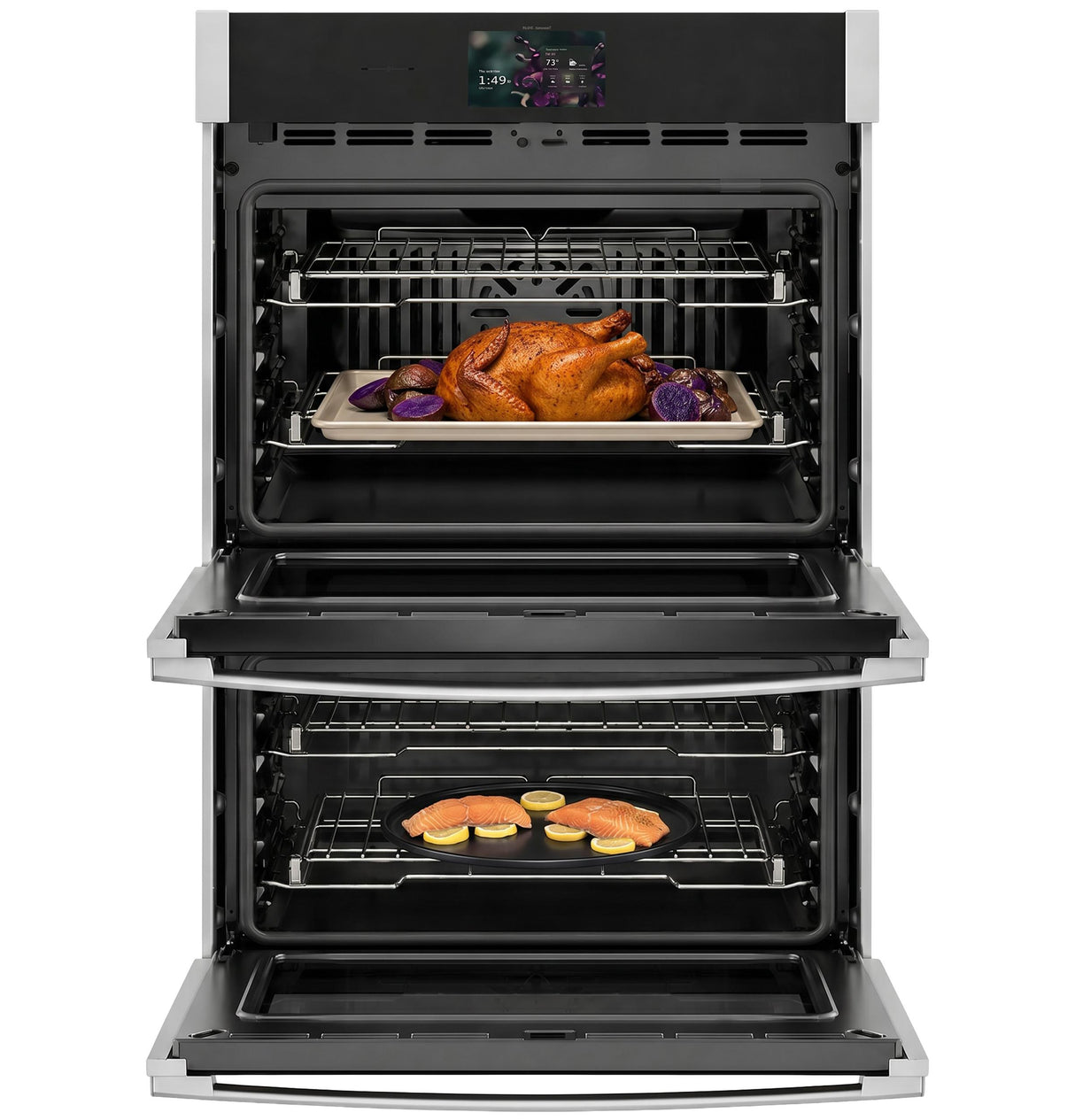GE Profile™ 30" Smart Built-In Convection Double Wall Oven with No Preheat Air Fry and Precision Cooking