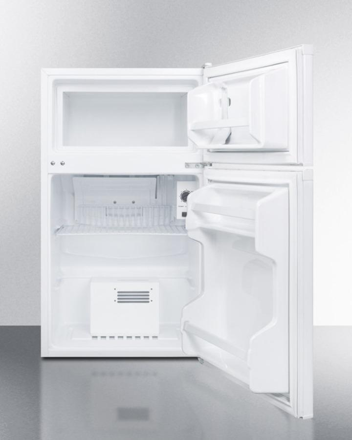 Compact Two-door Refrigerator-freezer With Single Combination Lock, Temperature Alarms and Hospital Grade Cord