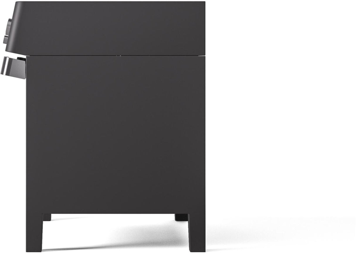 Panoramagic 36 Inch Electric Freestanding Range in Matte Black with Trim