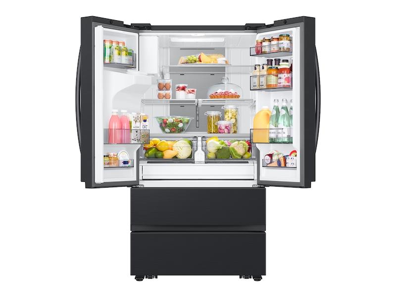 30 cu. ft. Mega Capacity 4-Door French Door Refrigerator with Four Types of Ice in Matte Black Steel