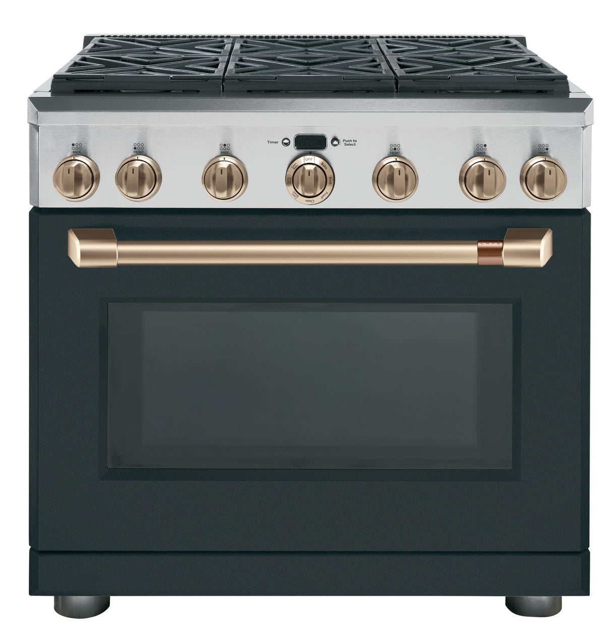 Café™ 36" Brushed Bronze Handle & Knob Set for Pro Range and Rangetop
