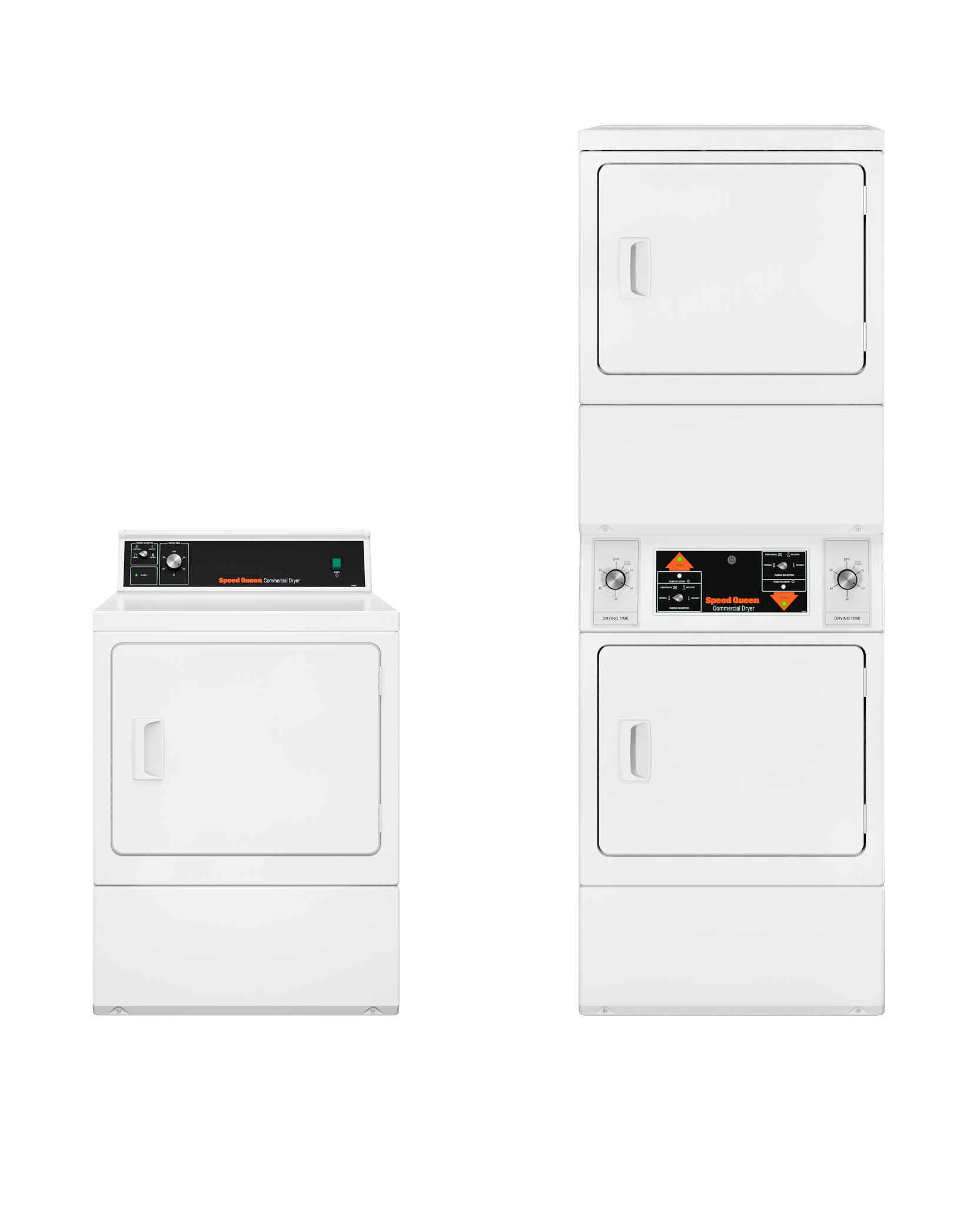 Commercial, Push-to-Start Electric Dryer