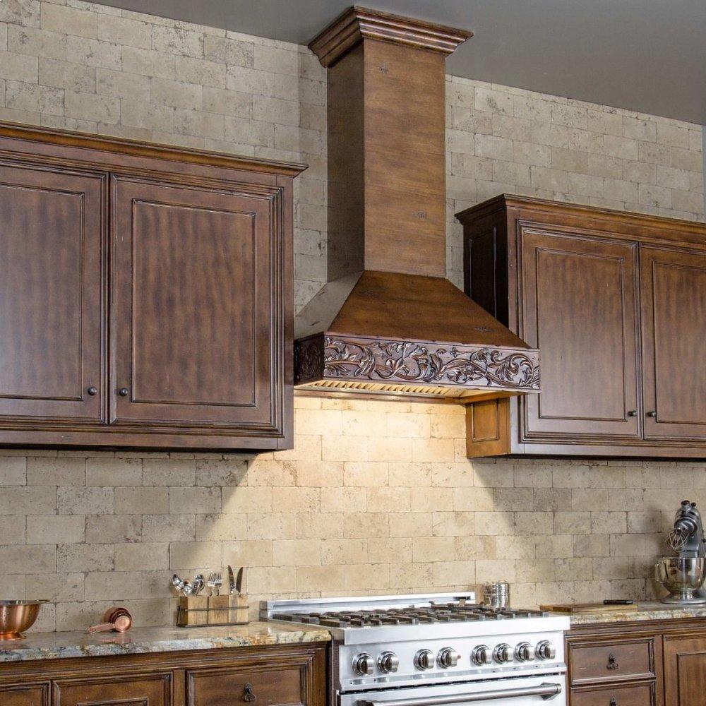 ZLINE 30" Designer Series Wooden Wall Range Hood with Crown Molding (373WH-30)
