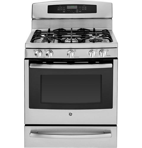 GE Profile™ Series 30" Free-Standing Self Clean Gas Range with Warming Drawer