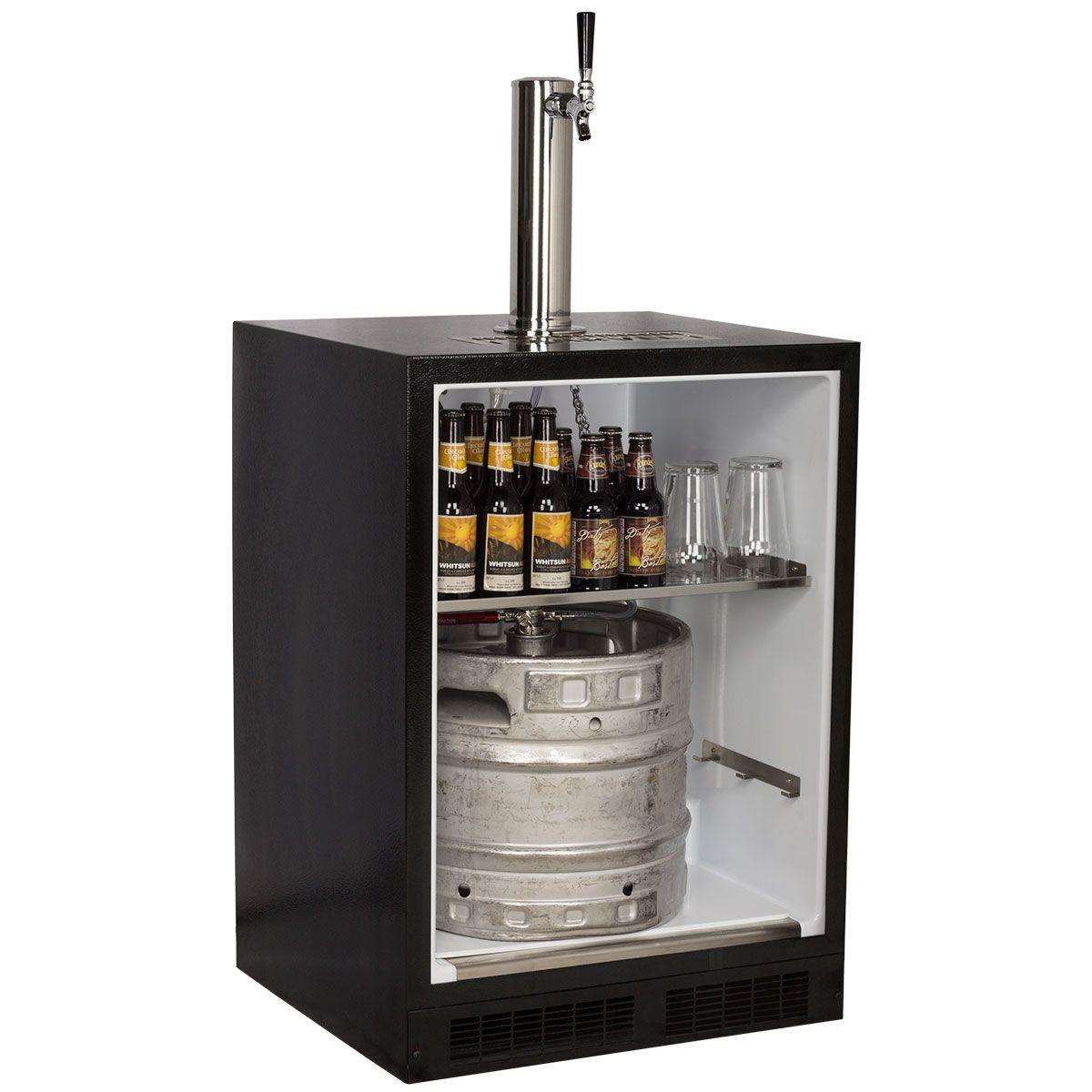 24-In Beverage Dispenser with Door Style - Stainless Steel, Door Swing - Right