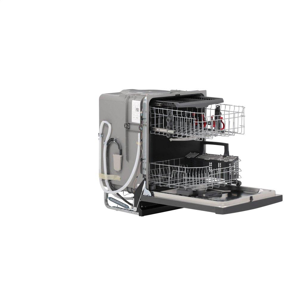 GE® Hybrid Stainless Steel Interior Dishwasher with Hidden Controls