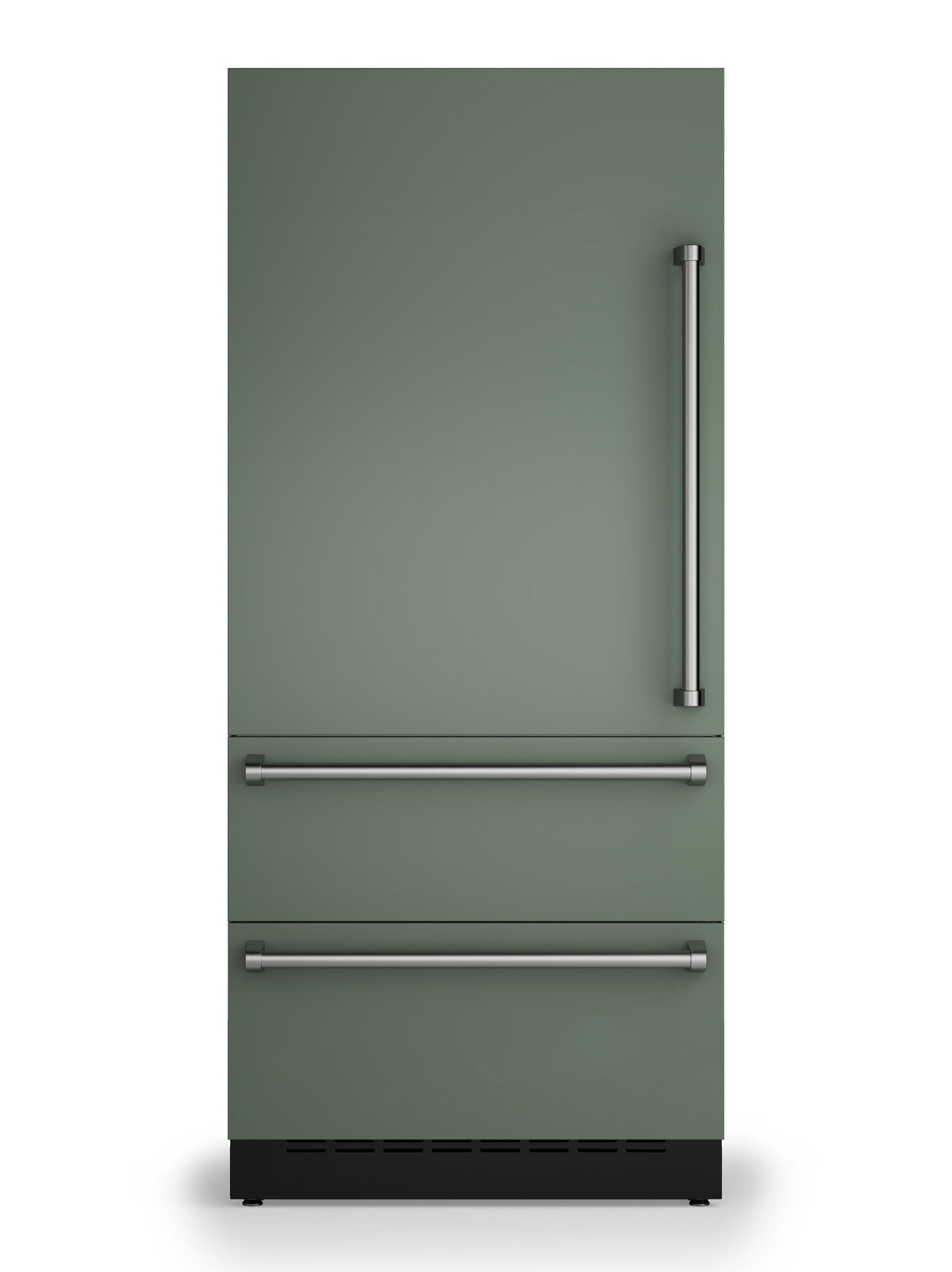 36"W. Integrated Bottom Freezer Door Panel Left Hinge - Eucalyptus