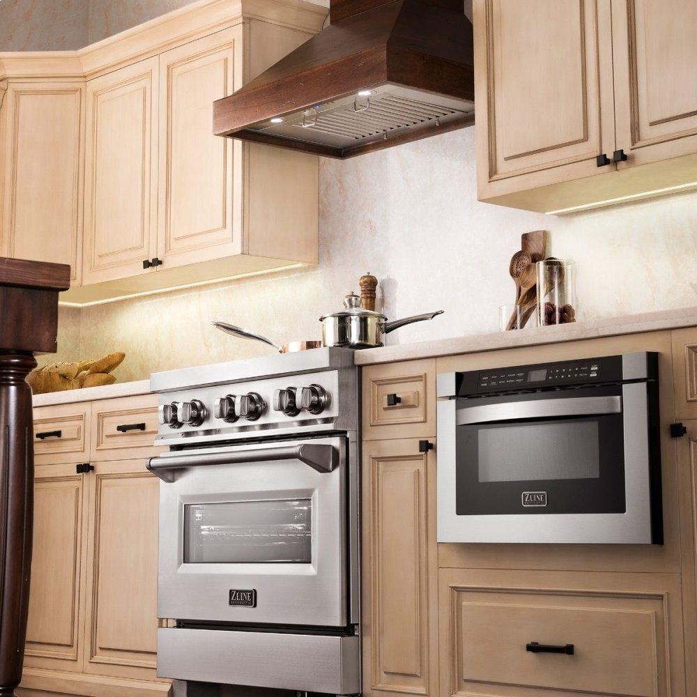 ZLINE 42" Designer Series Wooden Wall Range Hood with Crown Molding (KBRR-42)