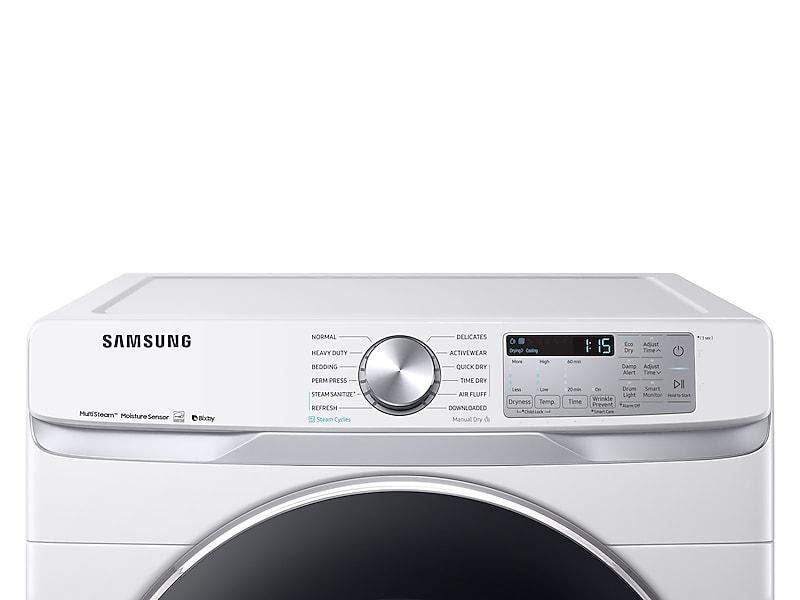 7.5 cu. ft. Smart Electric Dryer with Steam Sanitize+ in White
