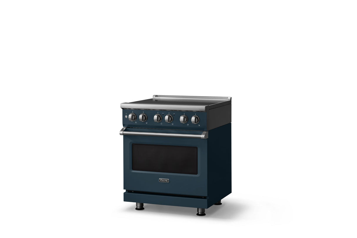 30"W. Induction Range (Finish: Squall, Trim: Polished Chrome)