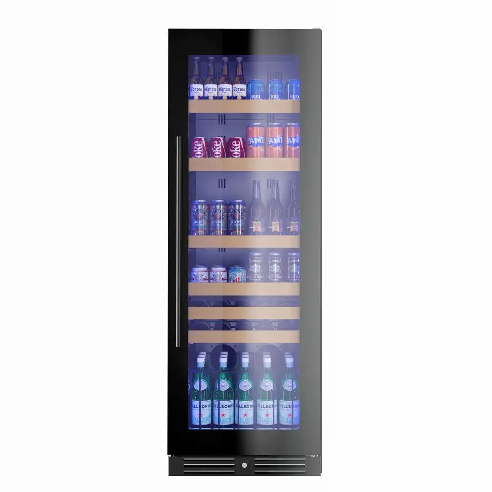 Tall Beverage Center Black Glass