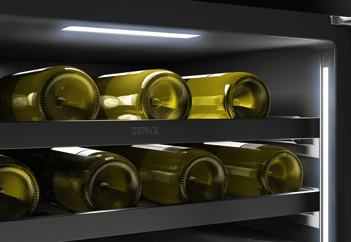 Presrv Wine Cooler, 24in UC, Blk SS+Gls,Rvs Dr, 2Z