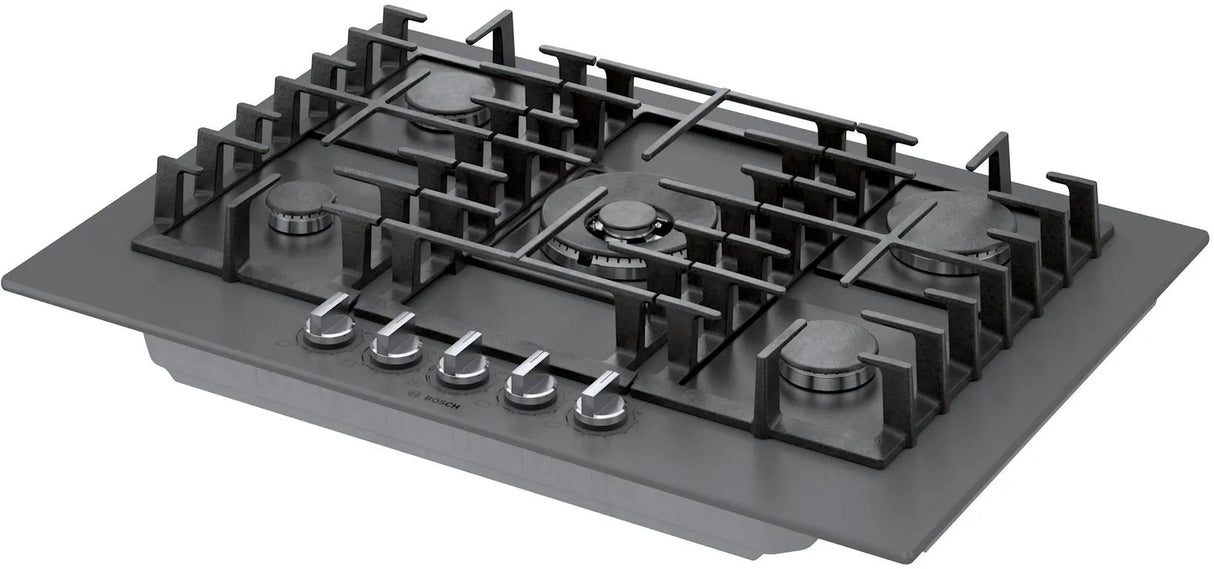 Benchmark® Gas Cooktop 30'' Tempered glass, Dark silver