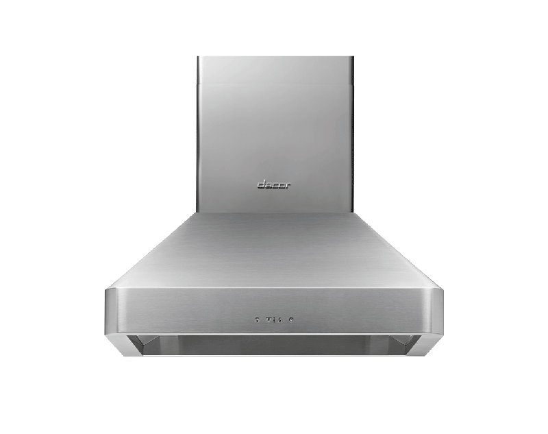 30" Chimney Wall Hood, Silver Stainless Steel