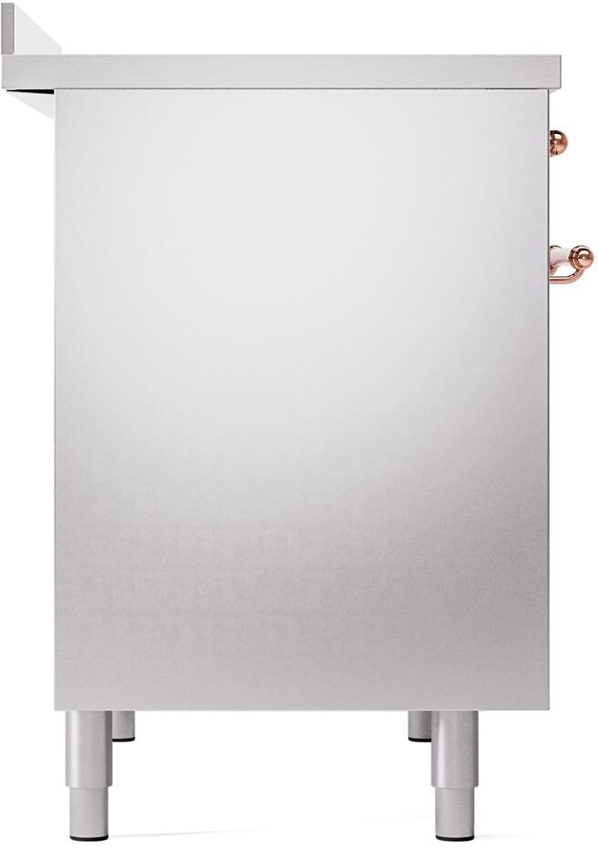 Nostalgie II 40 Inch Electric Freestanding Range in Stainless Steel with Copper Trim
