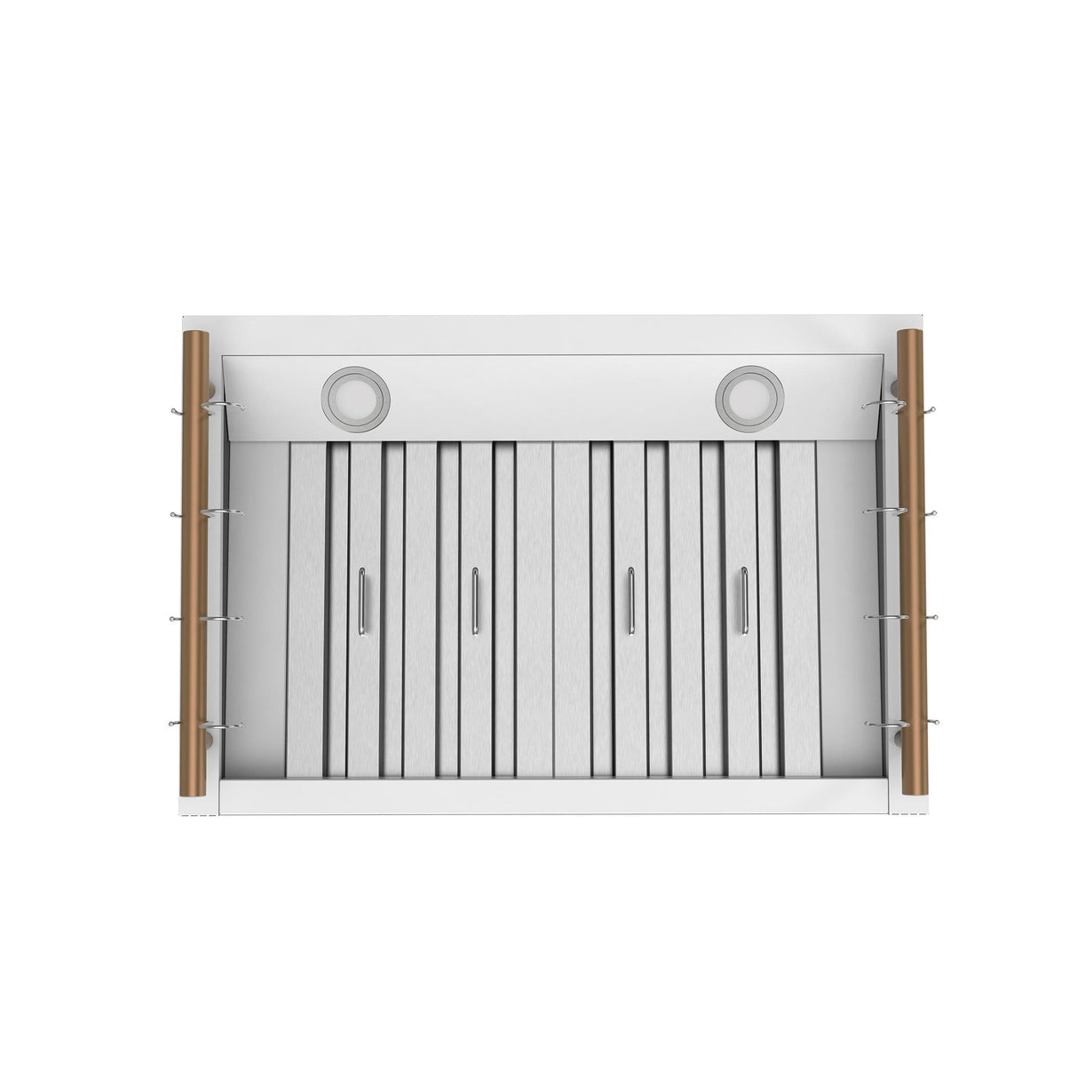 Forno Venezia 30 Inch Wall-Mounted Range Hood in White with Touch Controls and Baffle Filters