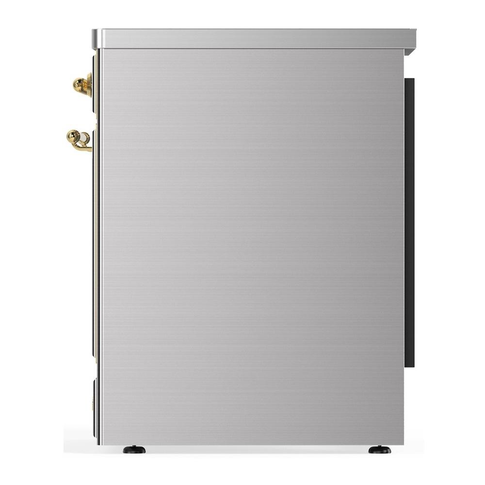 ILVE UMIB30NR3SSG Majestic III 30 inch Induction Range with 4 Elements, 4 cu. ft. Oven Capacity (Triple Glass Door, Stainless Steel, Brass)