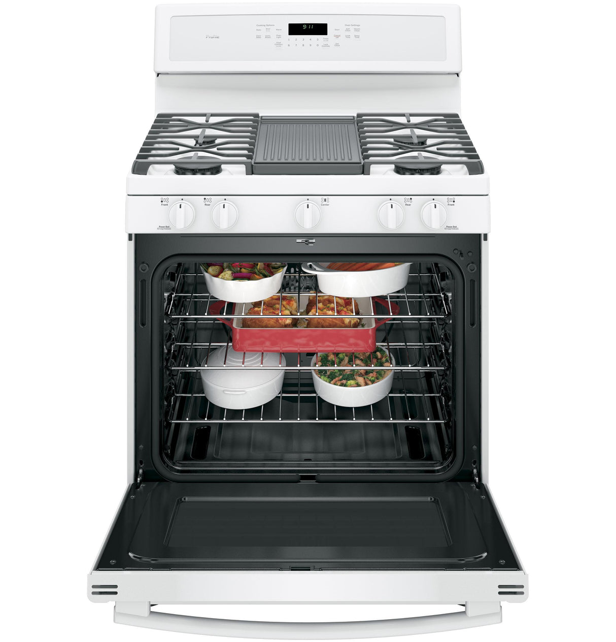 GE Profile Series 30" Free-Standing Gas Convection Range
