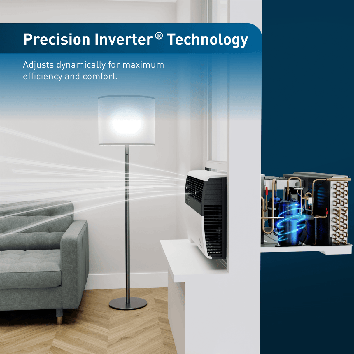 Friedrich K hl Inverter 36,000 BTU 230V Smart Window/Wall Air Conditioner with Electric Heat