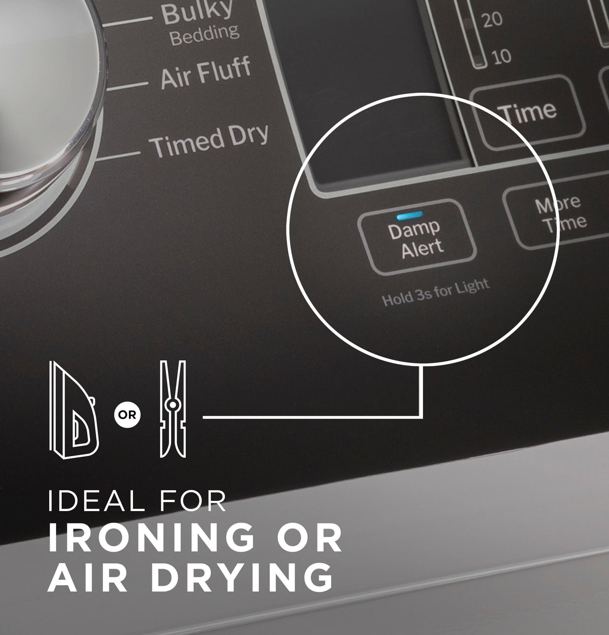 GE® 7.4 cu. ft. Capacity Gas Dryer with Up To 120 ft. Venting and Sensor Dry