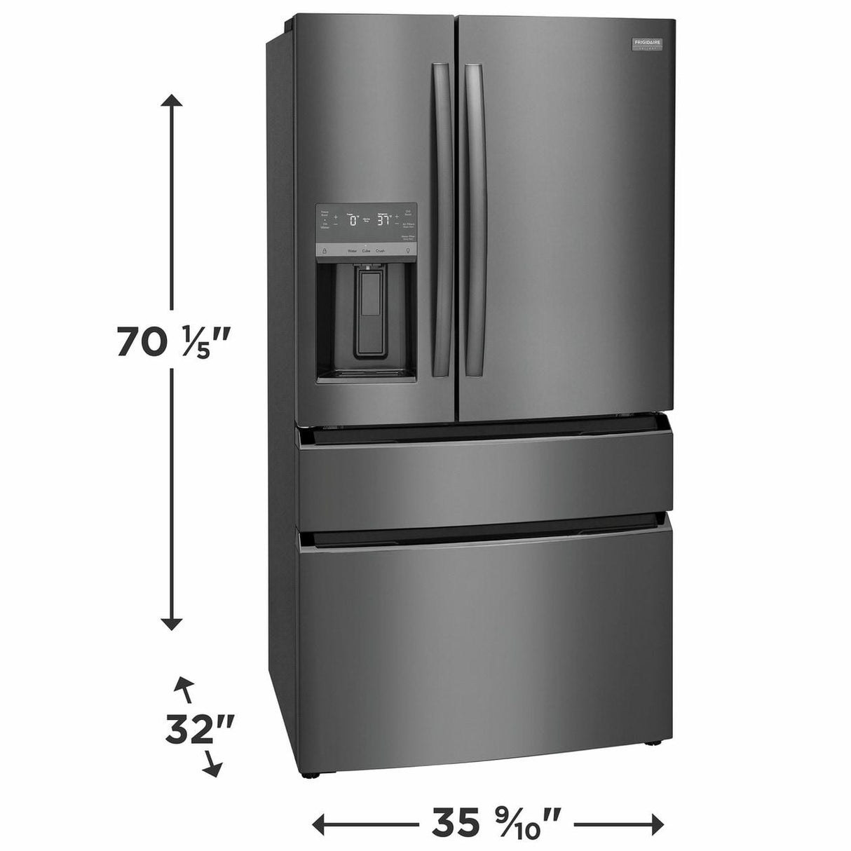 22 Cu. Ft. Counter-Depth 4-Door French Door Refrigerator