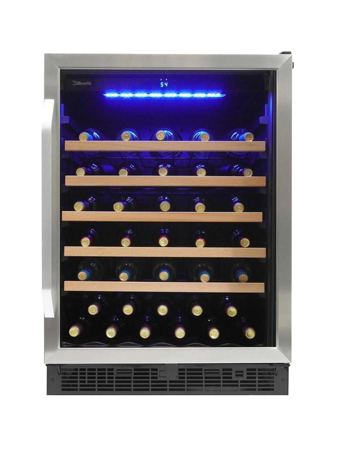 Silhouette 24" Built-in Wine Cellar In Stainless Steel