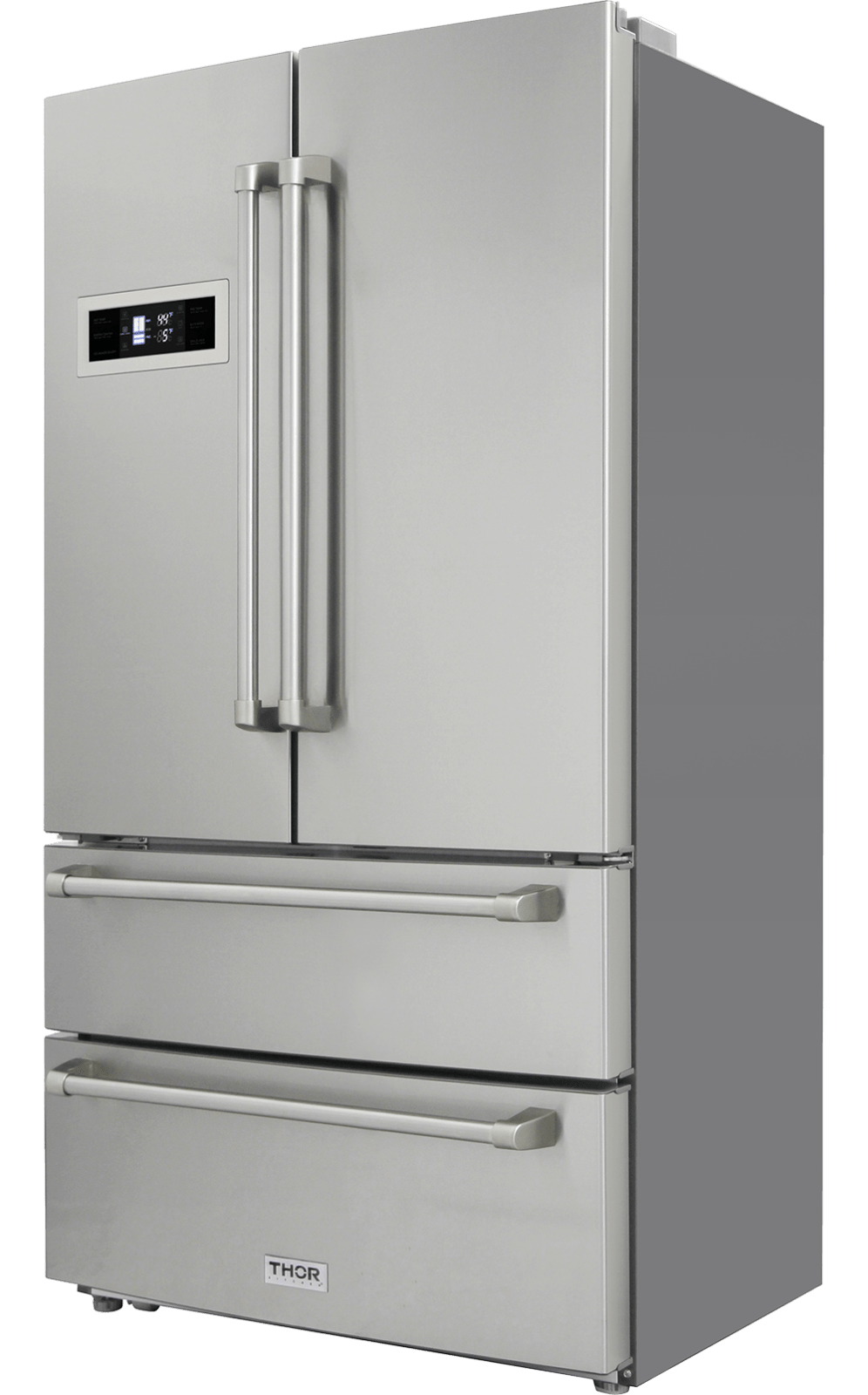 36 Inch Professional French Door Refrigerator In Stainless Steel, Counter Depth