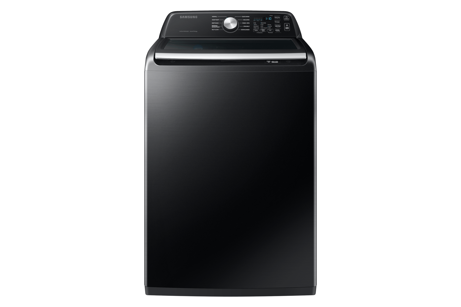 4.7 cu. ft. Large Capacity Smart Top Load Washer with Active WaterJet in Brushed Black