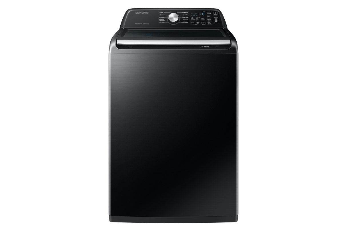 4.7 cu. ft. Large Capacity Smart Top Load Washer with Active WaterJet in Brushed Black