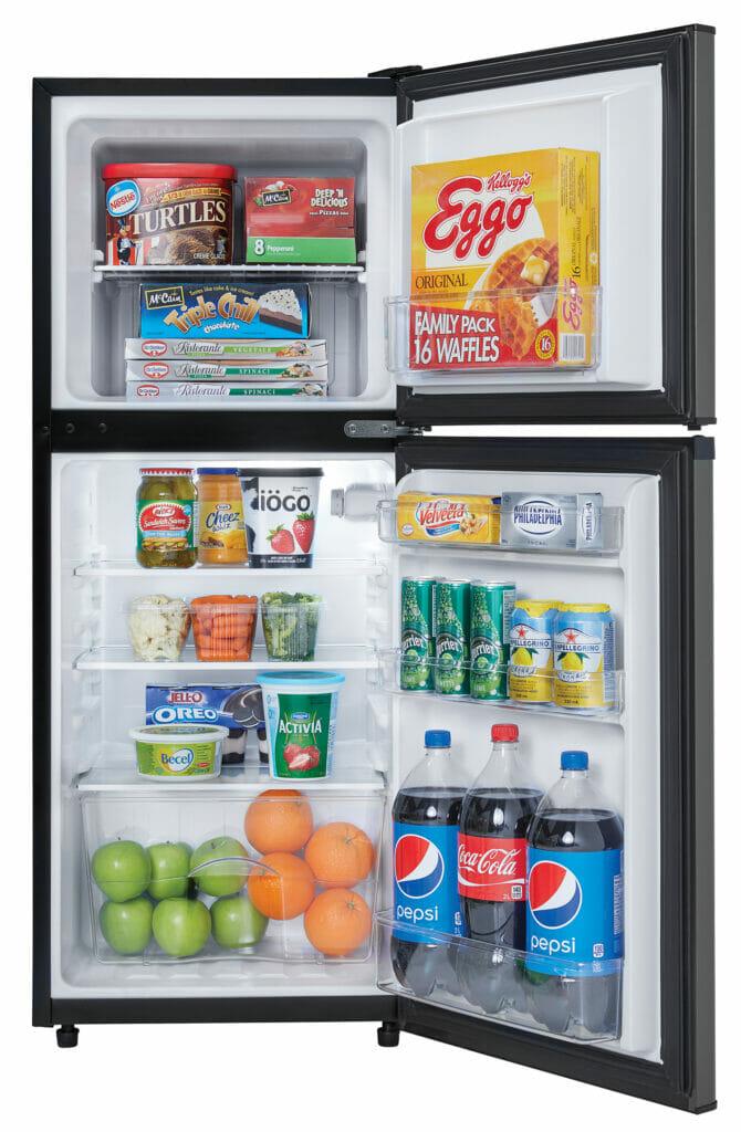 Danby 4.7 cu. ft. 2-door Compact Fridge in Black Stainless Steel Look