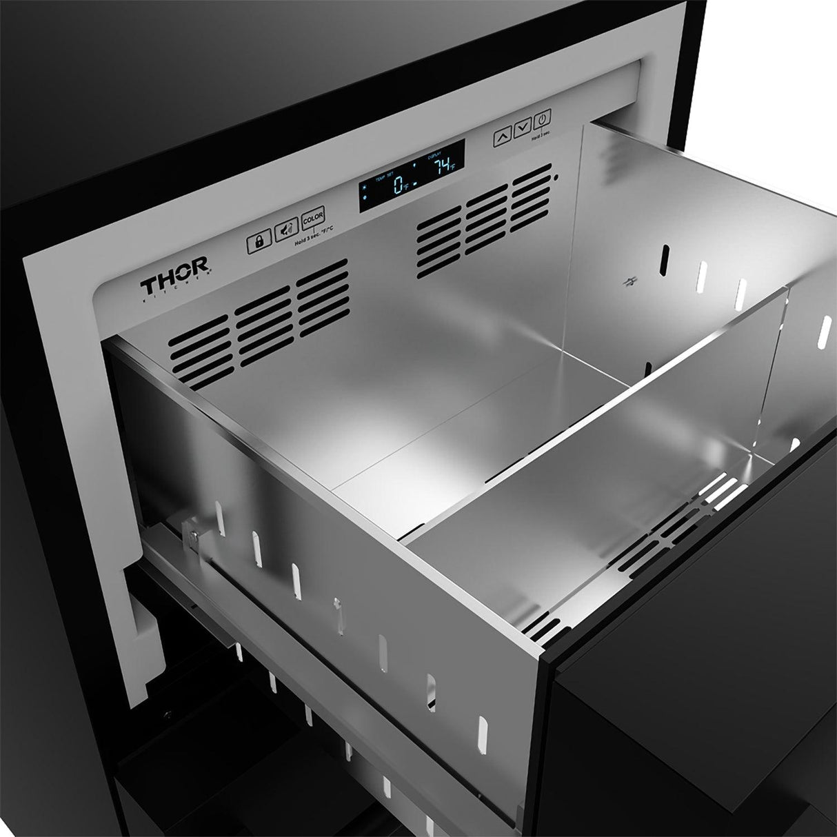 24 Inch Undercounter Built-in / Freestanding Drawer Freezer - Black Gordon Ramsay Series