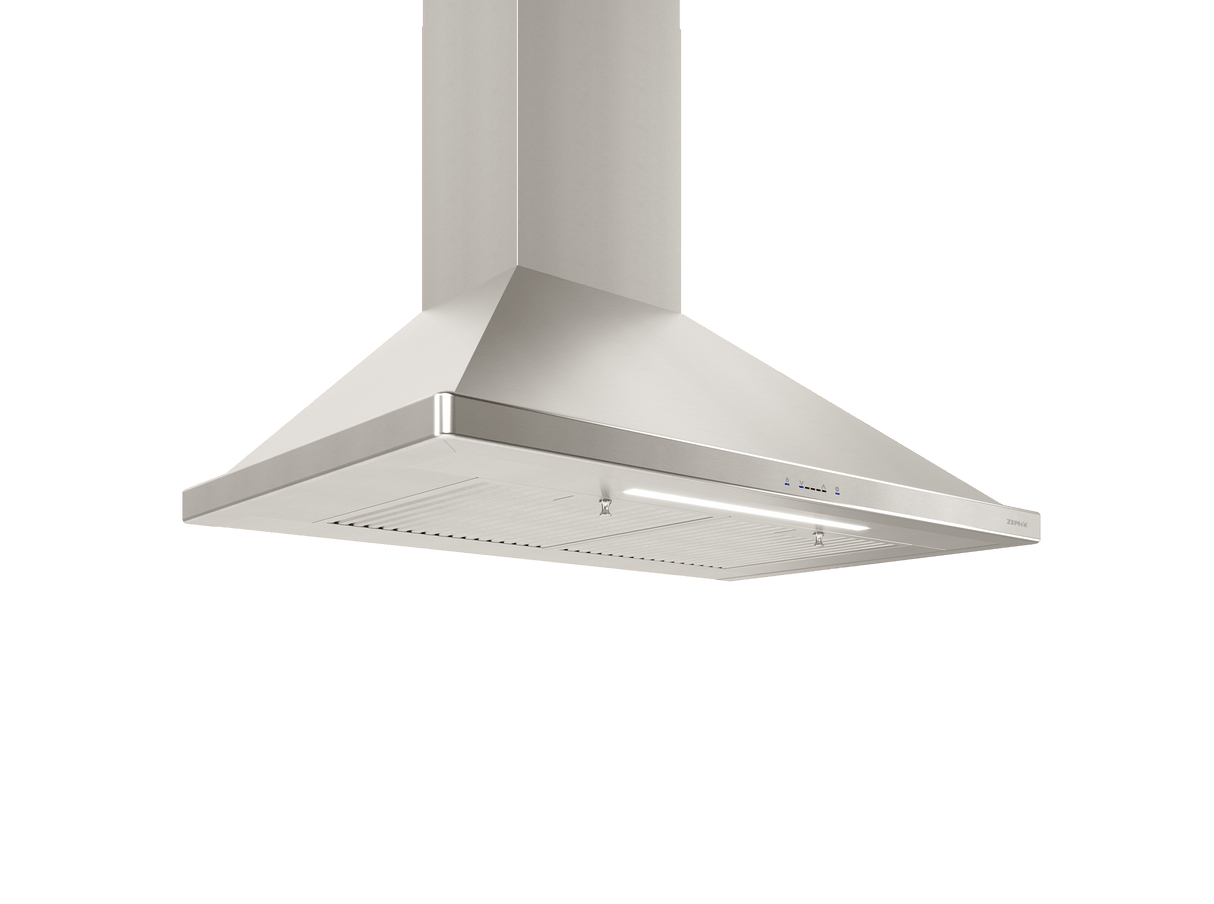Siena, Wall, 30", SS, 650 CFM, ACT, Hybrid Baffles, LED