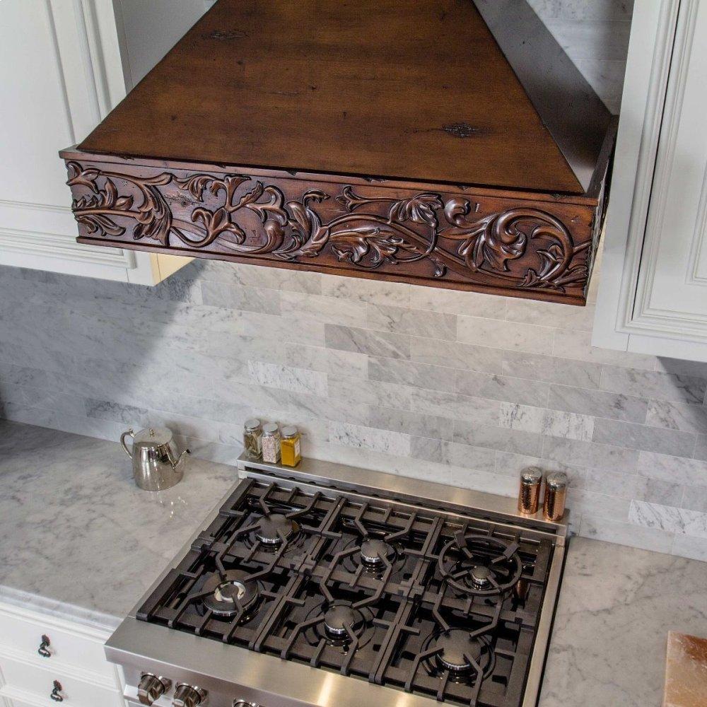 ZLINE 30 in. Wooden Wall Mount Range Hood in Walnut and Hamilton - Includes Remote Motor