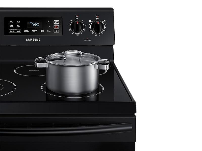 5.9 cu. ft. Freestanding Electric Range with Two Dual Power Elements in Black