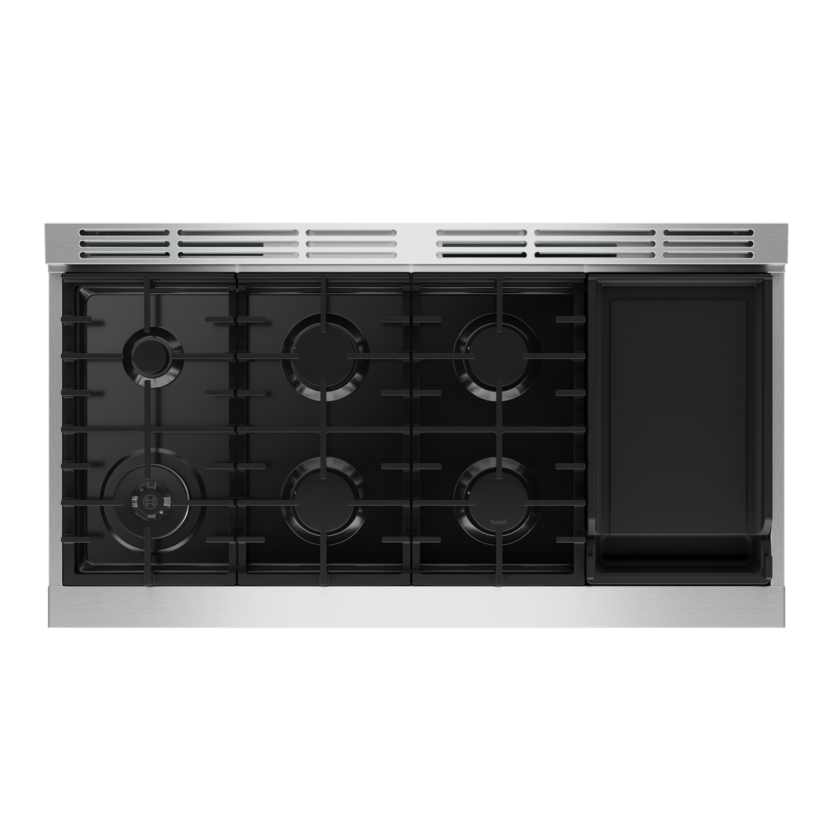 800 Series, Dual fuel freestanding range, 48'', Stainless steel