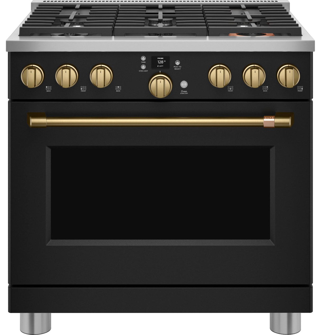 Café™ 36" Smart All-Gas Commercial-Style Range with 6 Burners (Natural Gas)