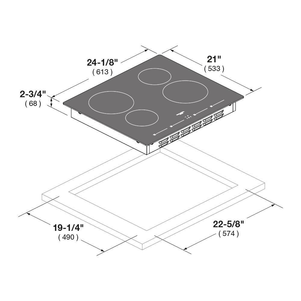 24" INDUCTION COOKTOP