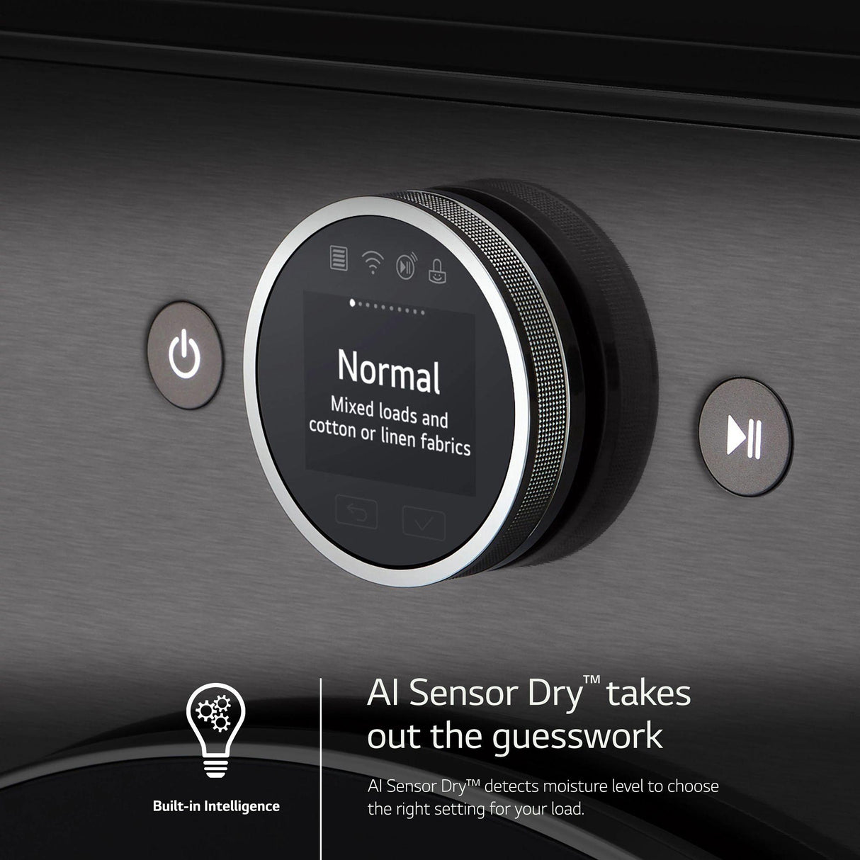 7.4 cu. ft. Ultra Large Capacity Smart Front Load Electric Dryer with Built-In Intelligence & TurboSteam®