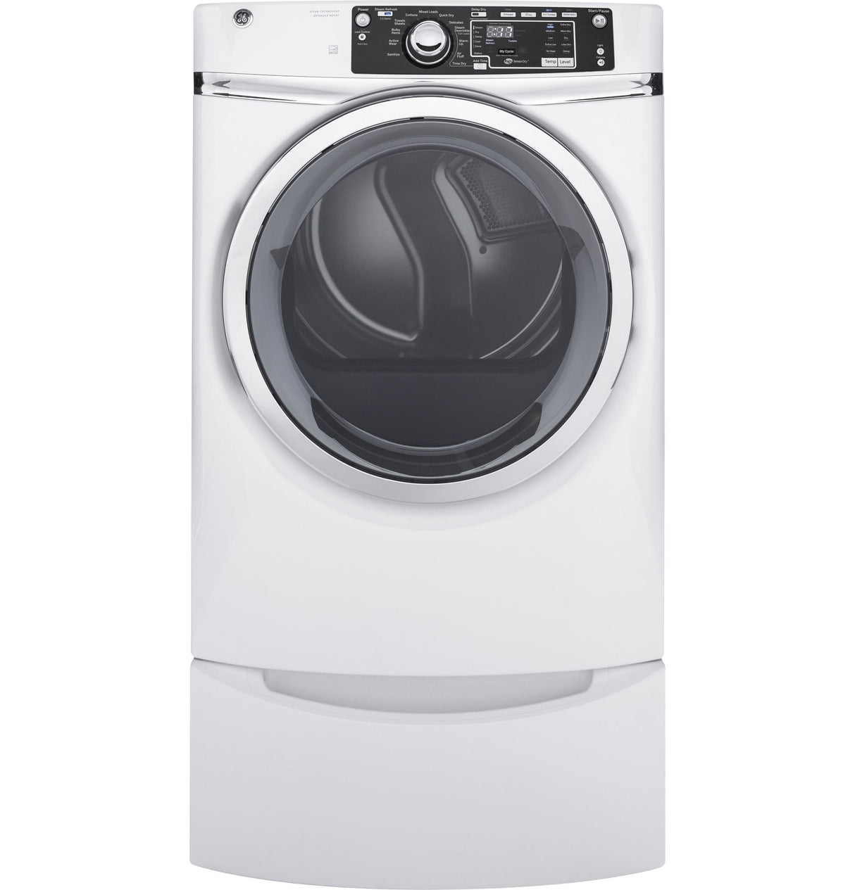 GE® 8.3 cu. ft. Capacity Front Load Gas ENERGY STAR® Dryer with Steam
